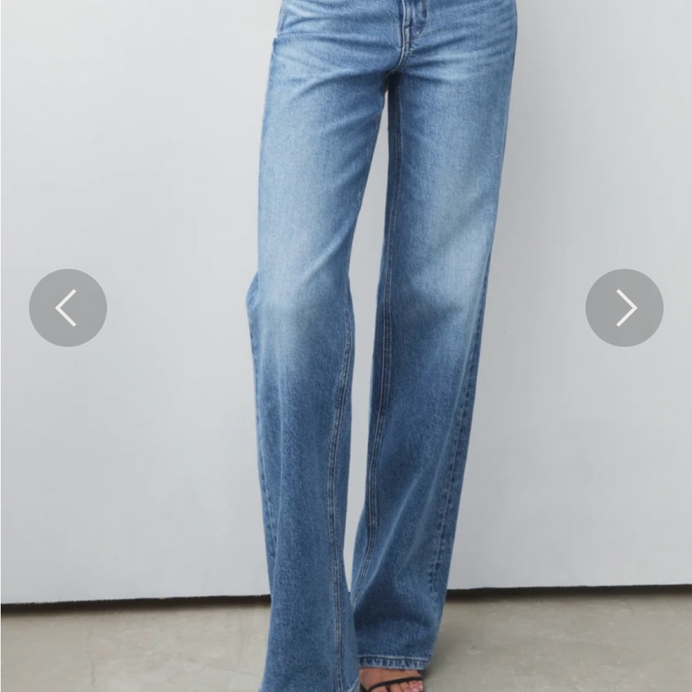 AYR Women's Blue Flare & Wide Leg Jeans